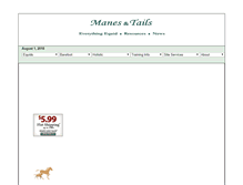 Tablet Screenshot of manesandtails.com